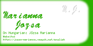 marianna jozsa business card